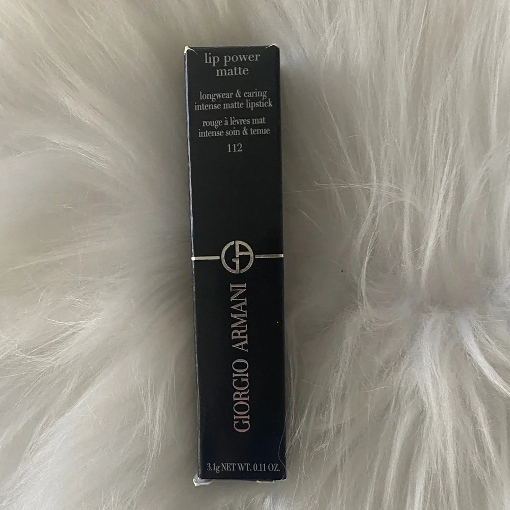 Giorgio Armani Lip Power Matte Lipstick - stylish 112 new in box